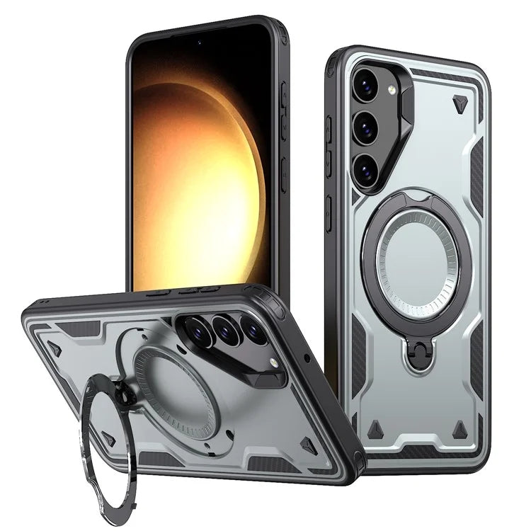 Shockproof Magsafe Kickstand Ring Case for Samsung Galaxy S25 FE Shockproof Magsafe Kickstand Ring Case for Samsung Galaxy S25 FE